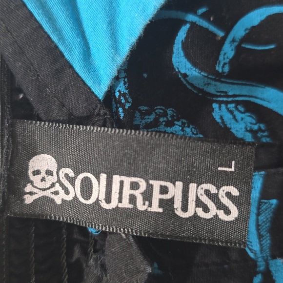 Black and Blue Octopus Print Dress - Picture 2 of 6